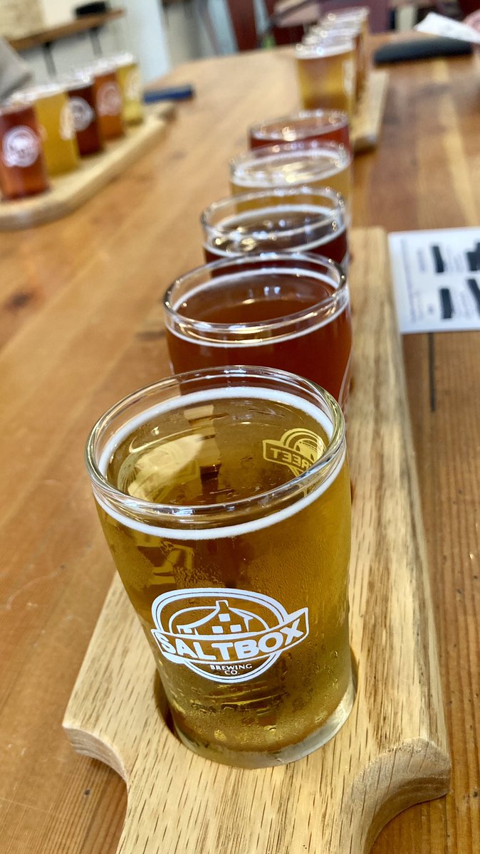 mattdconrad's tweet photo. Spent the afternoon having some pints in Mahone Bay at Saltbox Brewing Company.
Very kind staff and the drinks were a hit with my family and friends. 
Thanks for the tour! https://t.co/20JoyZfz5N