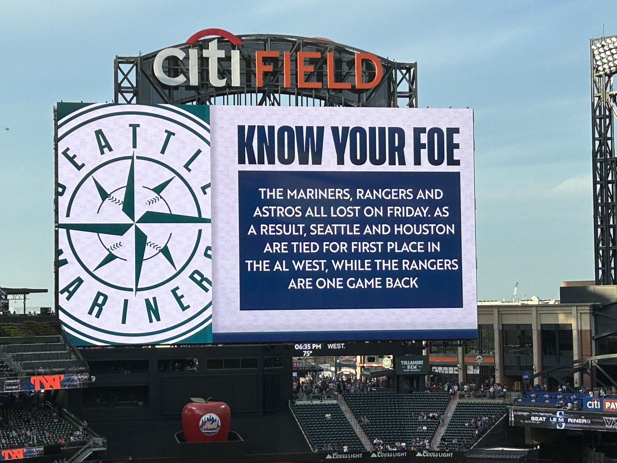JerryBeach73's tweet photo. In a three-way tie for first #TeamEntropy @jay_jaffe, I think this means the Mets win the AL West. CC: @greg_prince https://t.co/Yof9ScBt5K