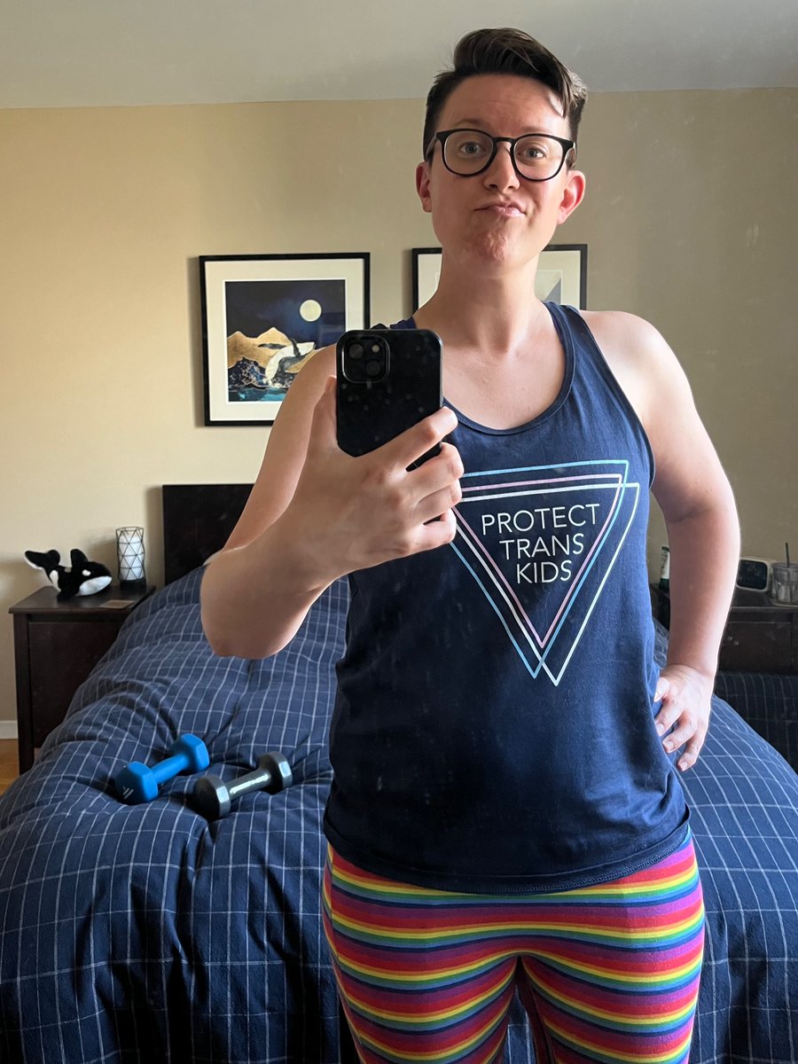 This is my outfit to go fight for the Gay Agenda @Sflecce @fordnation  #protecttranskids #transrightsmatter