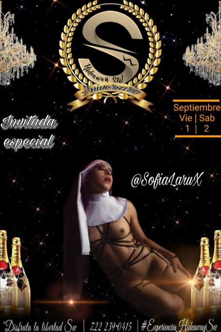 Hoy en el aniversario de @HideawayClubSw !!! 🥳🍾🥂Acompa&ntilde;ando a mi amigo @MxMrblack 🤗😈 Qui&eacute;n me saca a<a class="tags" target="_blank" title="On Twitter" href="/?out=eyJ0eXAiOiJKV1QiLCJhbGciOiJIUzUxMiJ9.eyJpYXQiOjE3MjE1NDk4NjEsImlzcyI6InR3cG9ybnN0YXJzLmNvbSIsIm5iZiI6MTcyMTU0OTg2MSwiZXhwIjoxNzUzMDg1ODYxLCJyZWRpcmVjdF91cmwiOiJodHRwczovL3R3aXR0ZXIuY29tL0hpZGVhd2F5Q2x1YlN3In0.JHcp55Qb-LEgRLq2EONrPbQtcR3_2gkLyaKdHCUz3cCPmlHEaP5XfWy0v4sFDR04TO1UemUqCVXXxsPeAv6opQ">@HideawayClubSw</a>