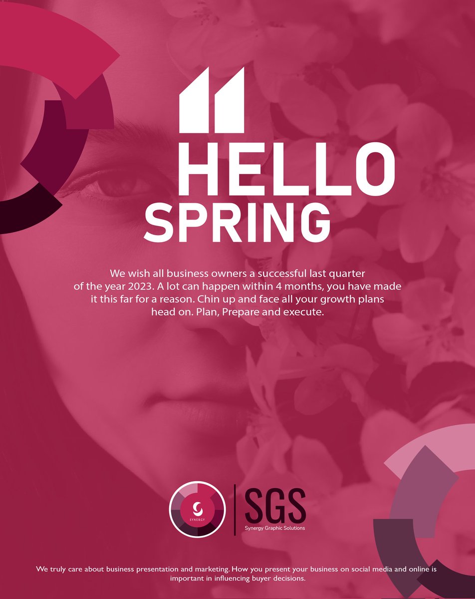 OrgSynergy's tweet image. We are in the final quarter of the year. A lot can happen in 4 months. Brand your business well during start up phases to ensure lessened pressure to rebrand when growth is achieved.

Contact Synergy to help. WhatsApp +27 61 071 5462 #Synergy #SynergyGraphicSolutions