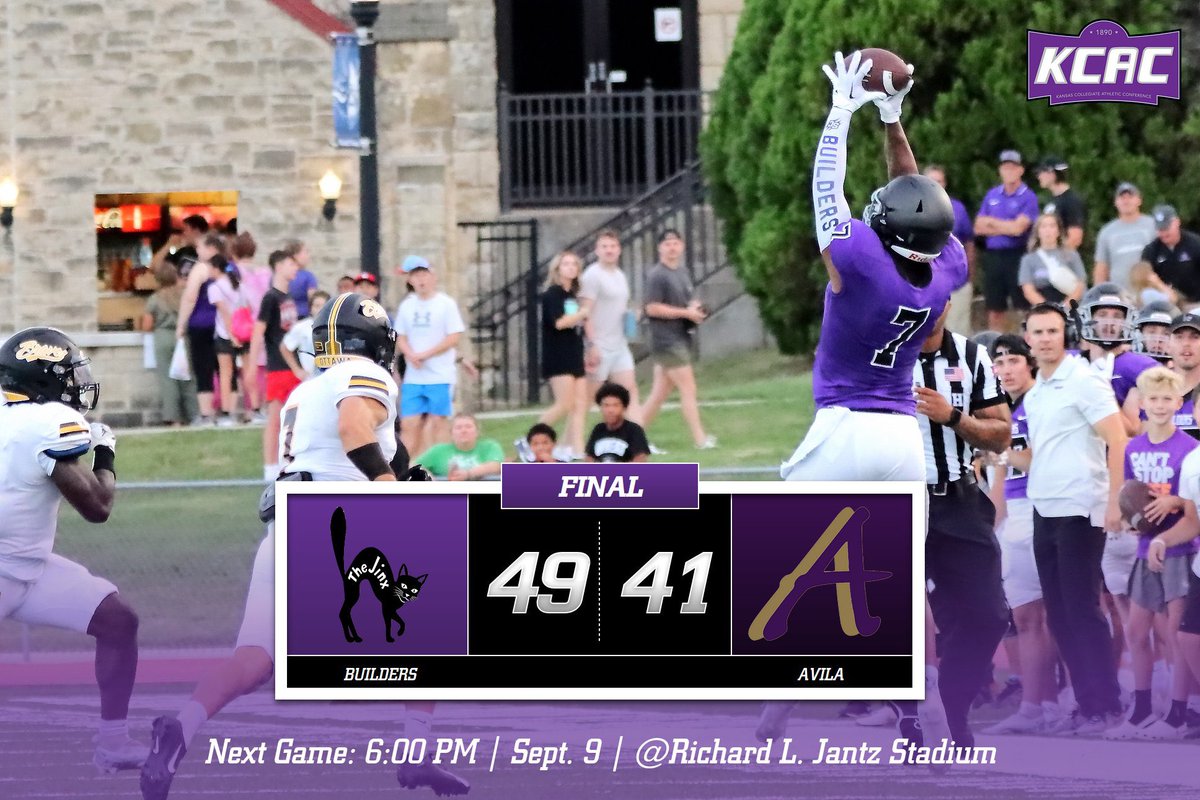 Builder Football beats #18 Avila University on the road to stay undefeated 😤🏈

#builders #thejinxison