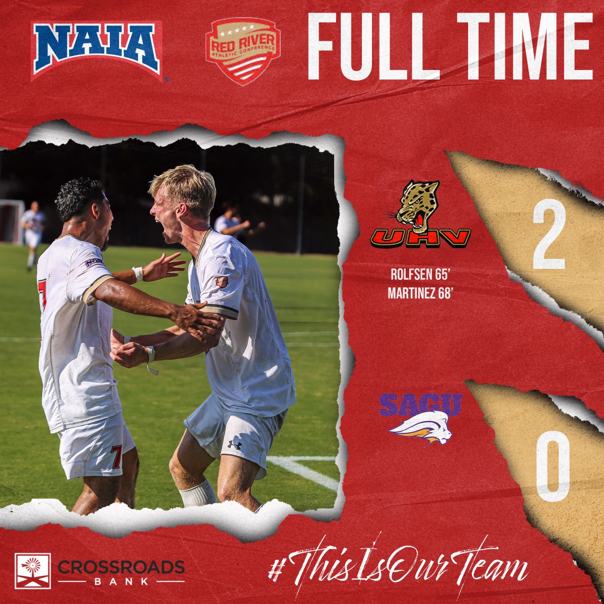 That's a dub. #ThisIsOurTeam