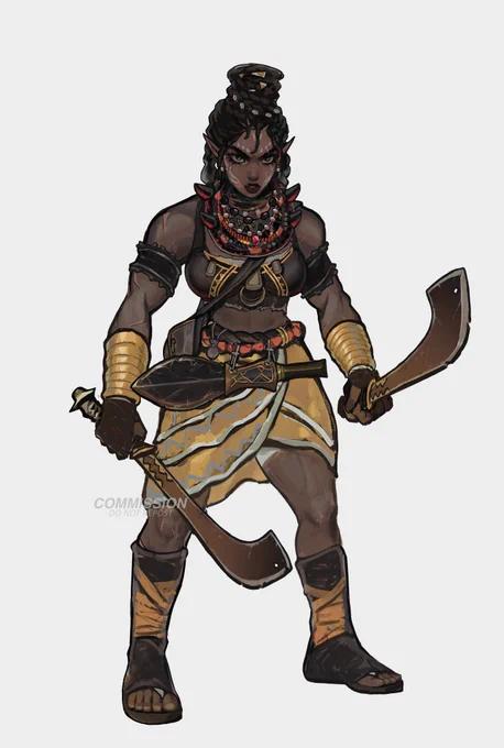 Aziza Elves commission 