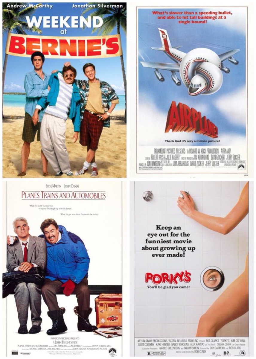 IL0VEthe80s's tweet photo. Four great comedies from the 80s. Unfortunately, you can only choose one. What’s it gonna be? https://t.co/K3XxBFFa5j