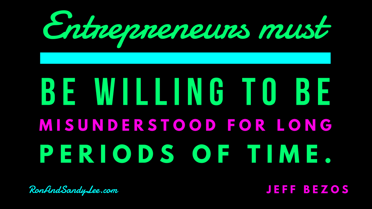SandyLeeAndRon's tweet image. "Entrepreneurs must be willing to be misunderstood for long periods of time." - Jeff Bezos 
Simply how it is, so just never quit! 🧡💛❤️🧡💛❤️
#entrepreneuress #betheboss #attractionmarketing