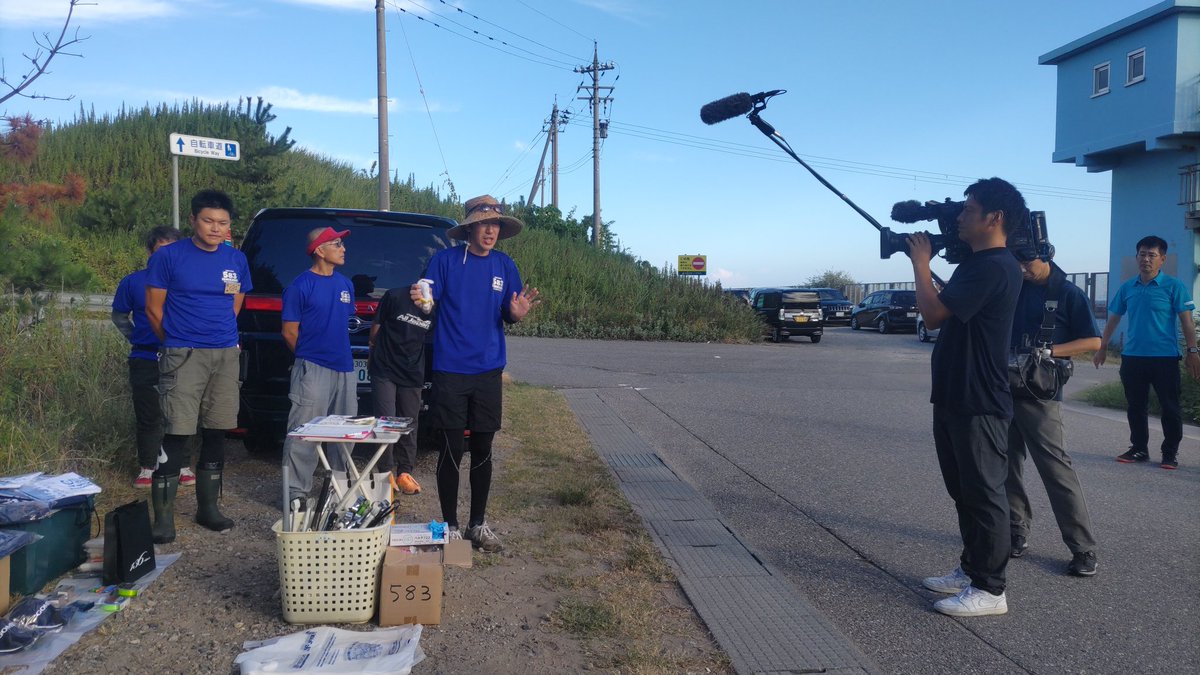 mathuo_banana's tweet image. 今日は石川テレビさんの取材付き！
#583石川
#海と日本project