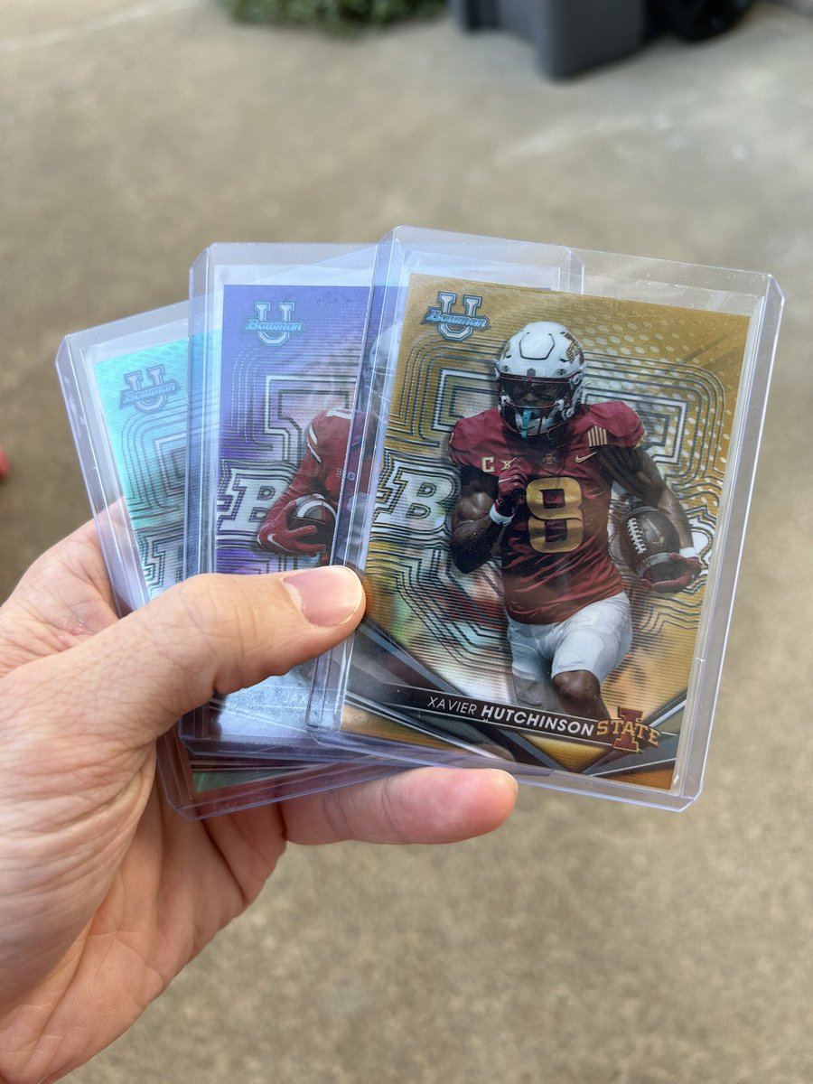 Cyclone win followed by a Cyclone mail day 

Xavier Hutchinson Bowman Best GOLD /50 

Appreciate ya, <a href="/KythreeCards/">Kythree Sports Cards</a> 🤝
