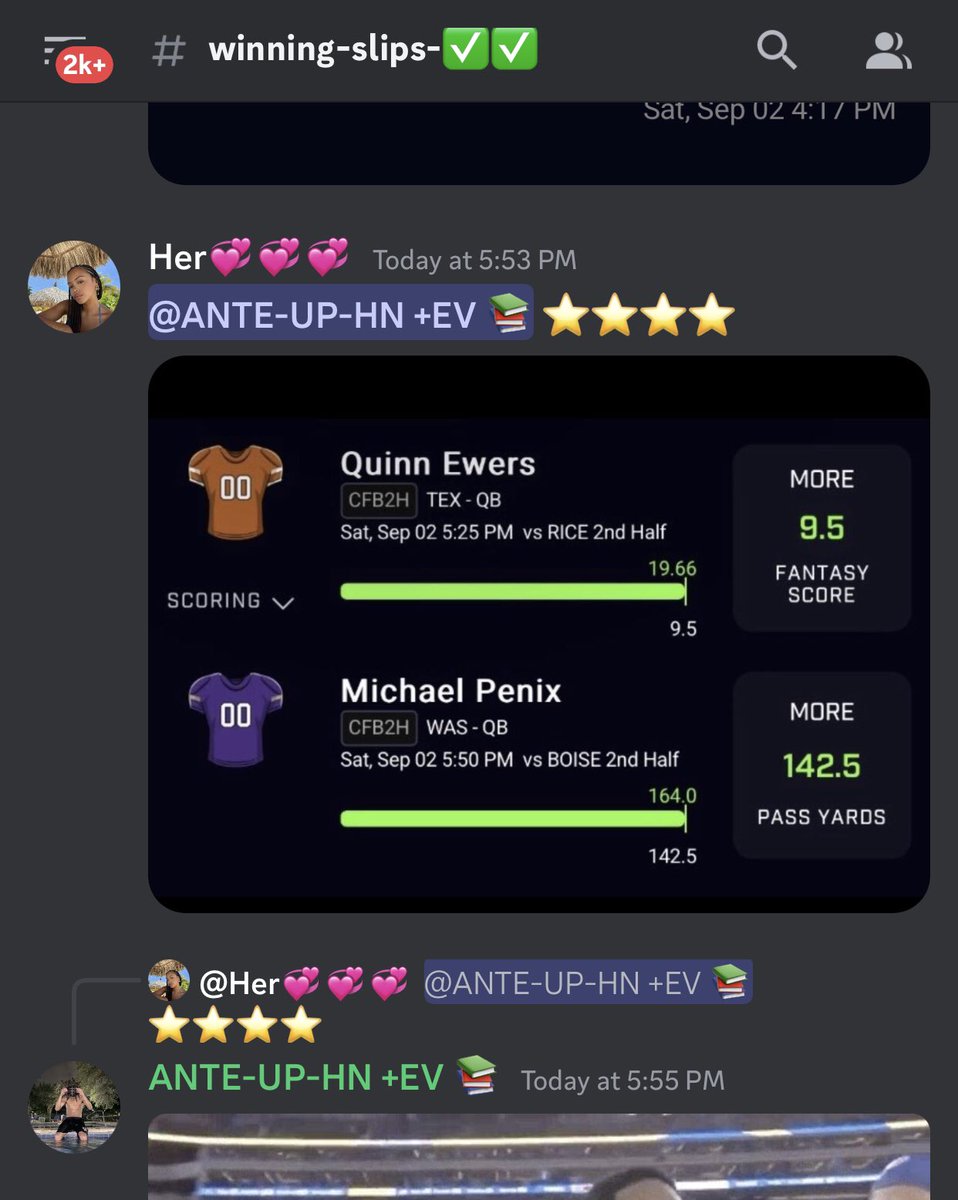 KANEPROPS's tweet photo. THE DISCORD IS EATING GOOD TODAY!!! 🔥🔥🔥🔥🔥
YALL JOIN UP AND CASH OUT W US
WE HAVE 2H CFB & MLB LIVE ALL DAY
100% FREE 30+ EXPERTS ⬇️⬇️⬇️
https://t.co/xPwsrUWKqC
#prizepicks #cfb #2H #dfs #freebets #sleeper #fanduel #freepicls #props #livebets #mlb https://t.co/dr6FSDUTuG