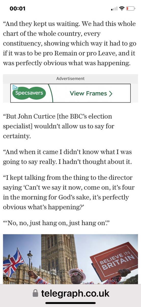 sandieshoes's tweet image. BBC delayed Brexit vote announcement, says David Dimbleby.

They hoped it was a mistake 😉