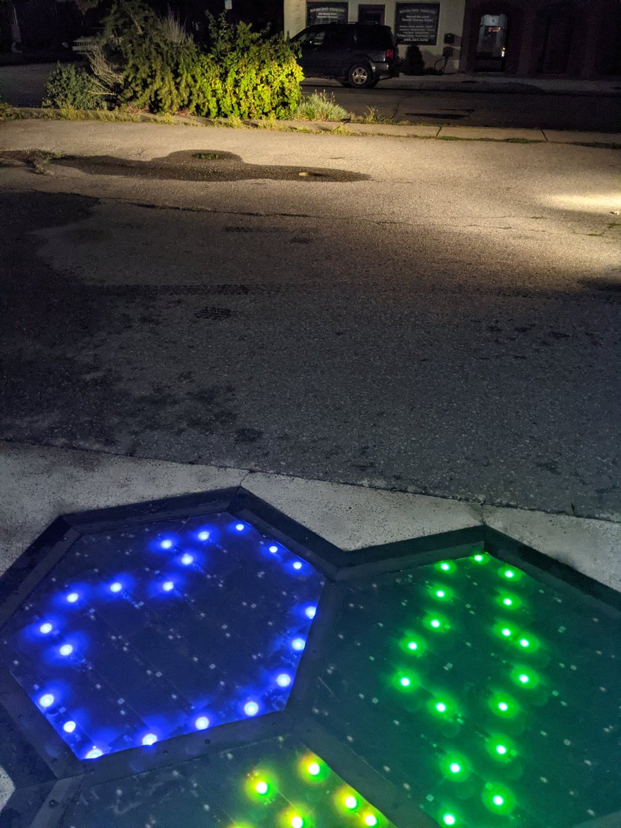 Contrast between asphalt and #SolarRoadPanels on our #parkinglot after a #rain. Its been a great test to experience both side by side in every season. So happy with these panels and SR5 will be even better.

Summer Newsletter will be coming soon: Newsletter@SolarRoadways.com