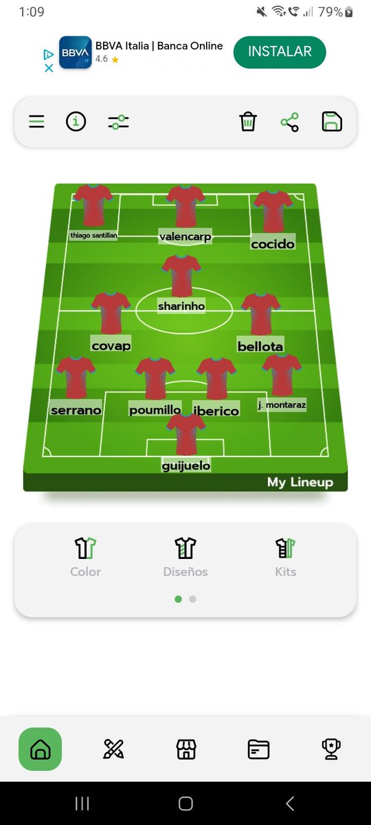Este es el equipo a día de hoy, mañana se espera un día movido en tema fichajes.