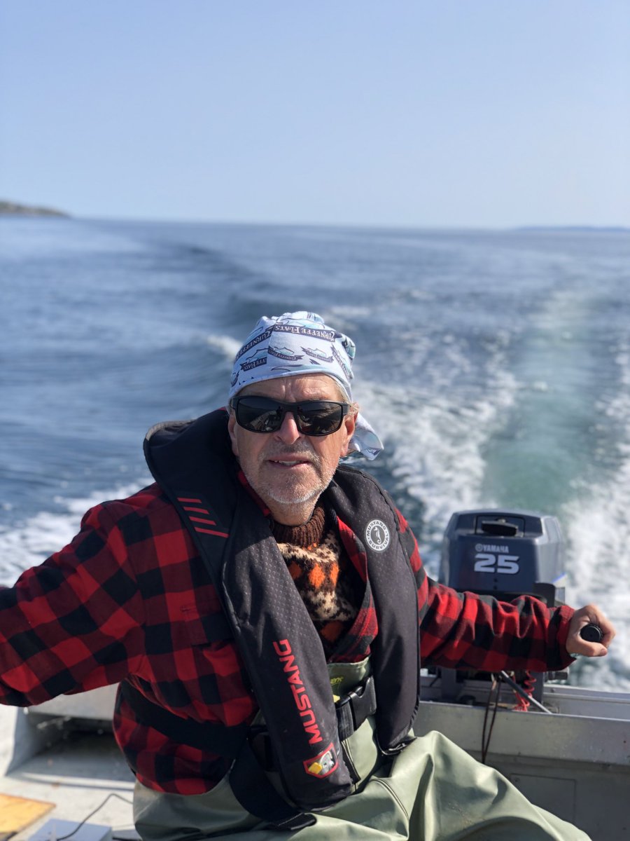 Had a wonderful day fishing. Goldie did a wicked job tonight on the pan fried cod. Cod never frozen is the best meal in the world I think. And those are peas we grew in our garden. And that’s a woods and water sweater my mother knit for me when I was 18. Felt good to wear