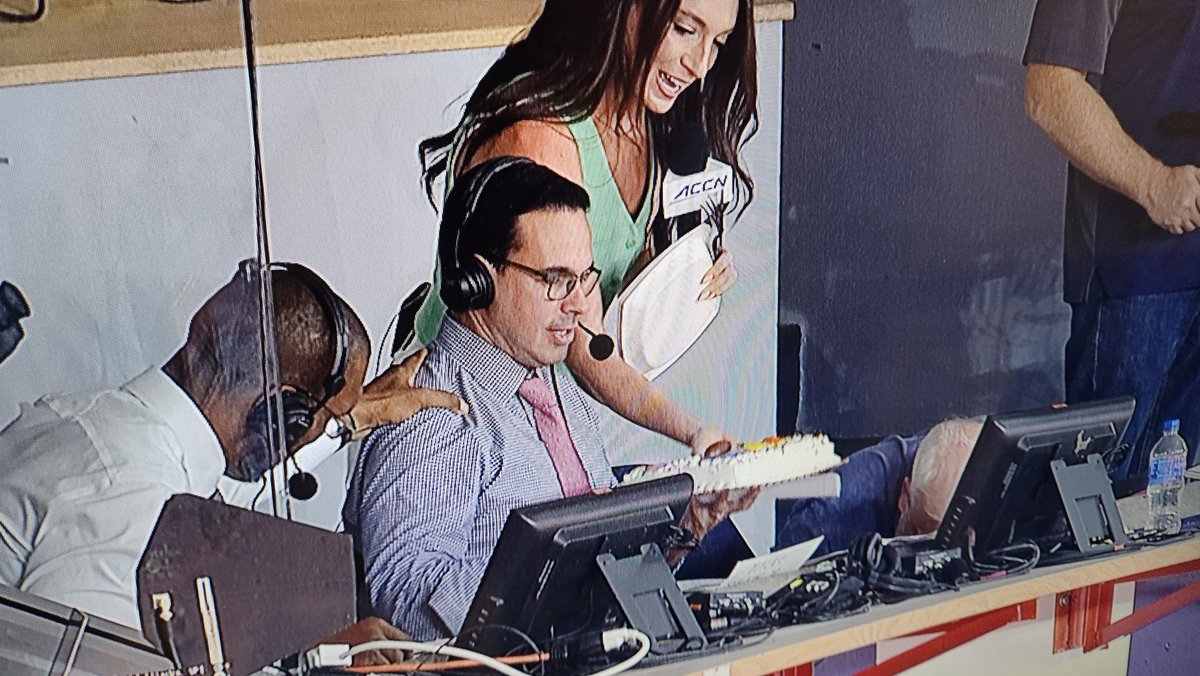 What a great day to celebrate <a href="/Sedano/">Jorge Sedano</a> 

"Happy Birthday to him."

"I'm all about dessert. "

<a href="/marilyn_payne/">Marilyn Payne</a> <a href="/OFranklin74/">Orlando Franklin</a>
<a href="/ACCFootball/">ACC Football</a>
<a href="/LeBatardShow/">Dan Le Batard Show with Stugotz</a> <a href="/JuJuGotti/">JuJu Gotti</a> 
<a href="/accnetwork/">ACC Network</a> <a href="/ESPNCFB/">ESPN College Football</a>
<a href="/CuseFootball/">Syracuse Football</a> <a href="/ColgateFB/">Colgate Football</a>