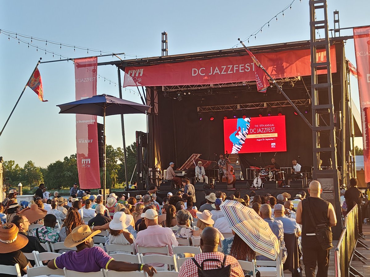 Loving volunteering at the #DCjazzfest where iconic legends are mixing it up with the new kids on the block. Grateful to have grown up on jazz, because dad's so fond of it. Thank you @dcjazzfest @SWDCnewsies @WharfLifeDC for making dad's first visit to America to special.