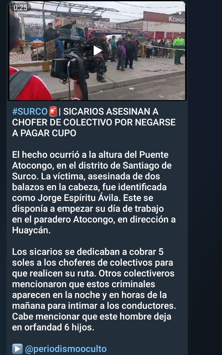 Periodismo Oculto Perú tweet media
