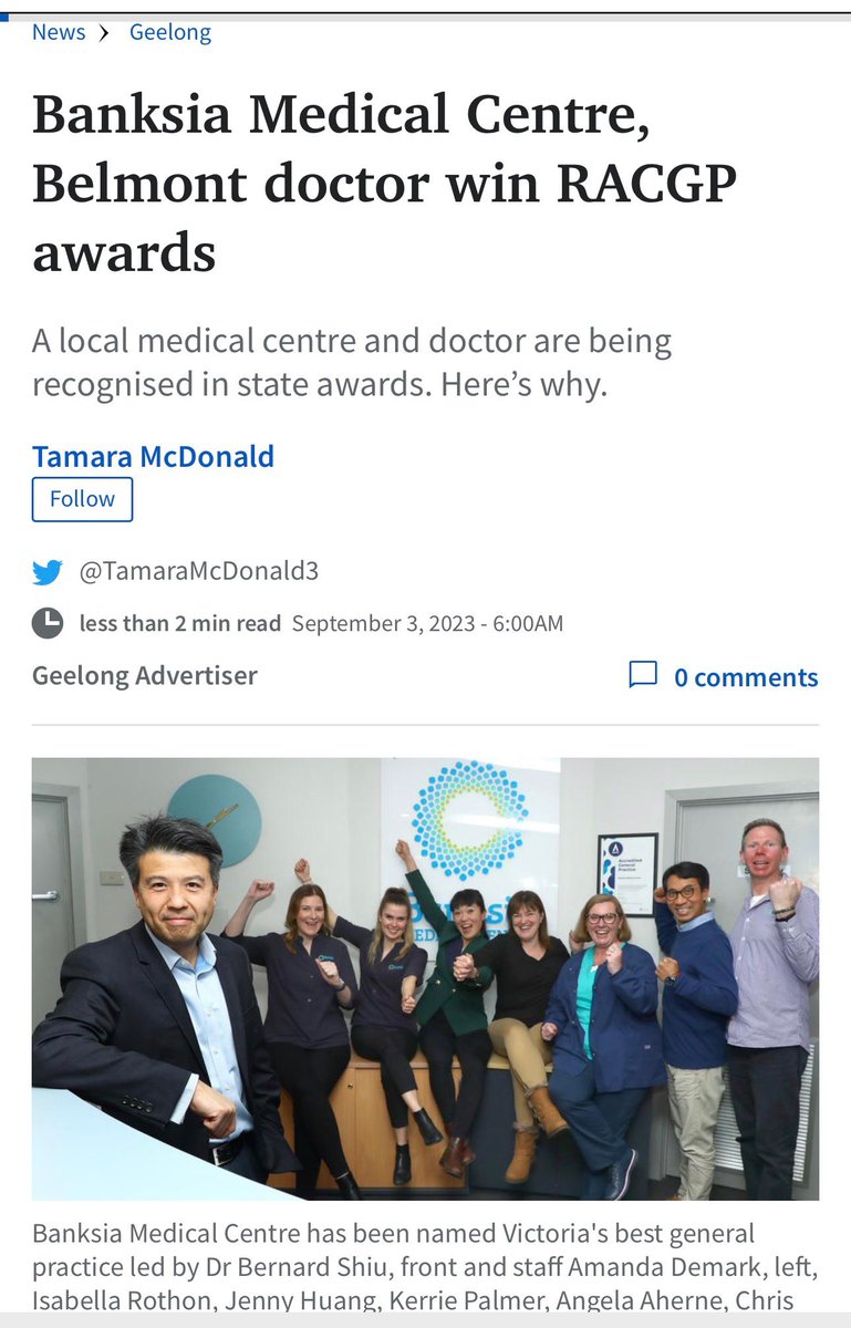 drbernardshiu's tweet photo. Very proud of my team who has been praised for their passionate and attentive care. We are pioneers in our industry! ☺️ https://t.co/mNHQxofTpf
