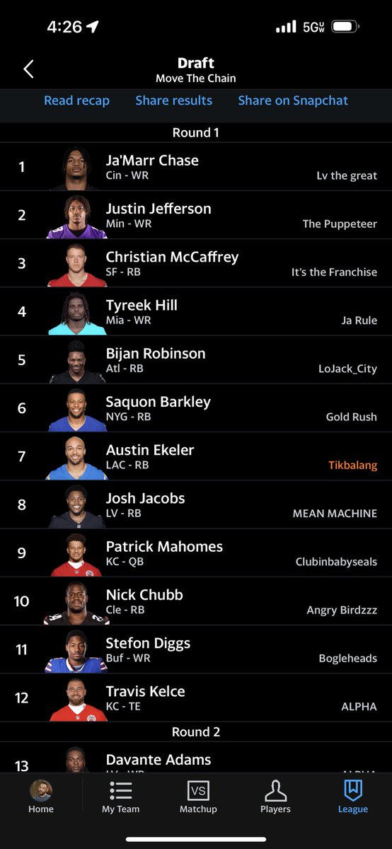 When <a href="/AustinEkeler/">Austin Ekeler</a> falls to you 7th pick, you GET HIM! Let’s go #FantasyFootball #YahooFantasy