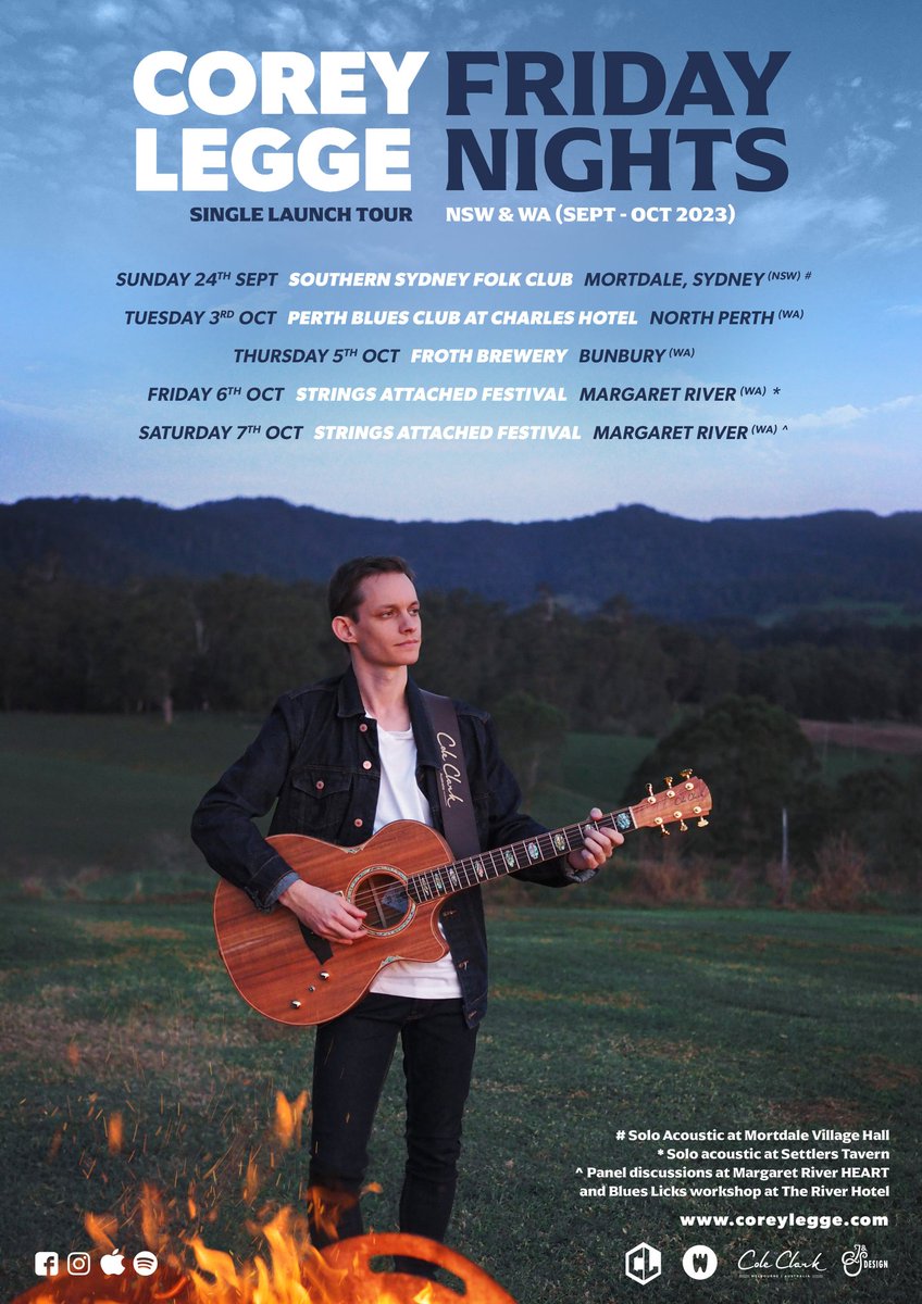 CoreyLegge's tweet photo. Looking forward to touring NSW and WA Australia to promote the release of my new single 'Friday Nights', which comes out on 22.09.23 🔥

#Friday #night #nights #fridaynights #coreylegge #new #single #launch #tour #travel #music #musician #singer #songwriter #country #altcountry https://t.co/q4e85300GH