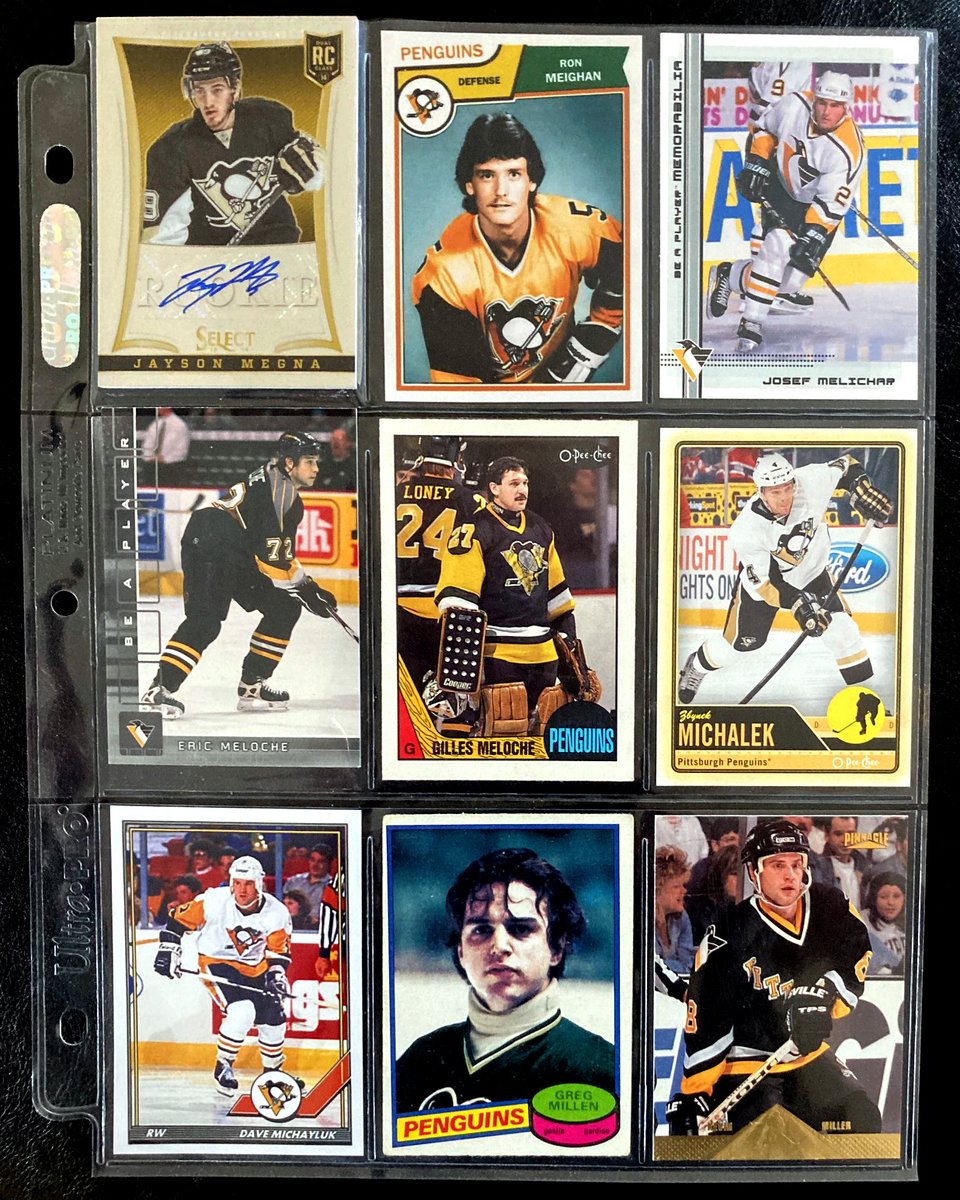 Gotimgotimneed1's tweet photo. Best wishes to #KevinMiller on his 58th birthday. Although he played only 13 games with them, Miller settles in nicely between #GregMillen and his brother #KipMiller in my all-time #PittsburghPenguins album. In all, the Lansing, Mich. native played for nine different NHL teams. https://t.co/mdp7wRxeEH