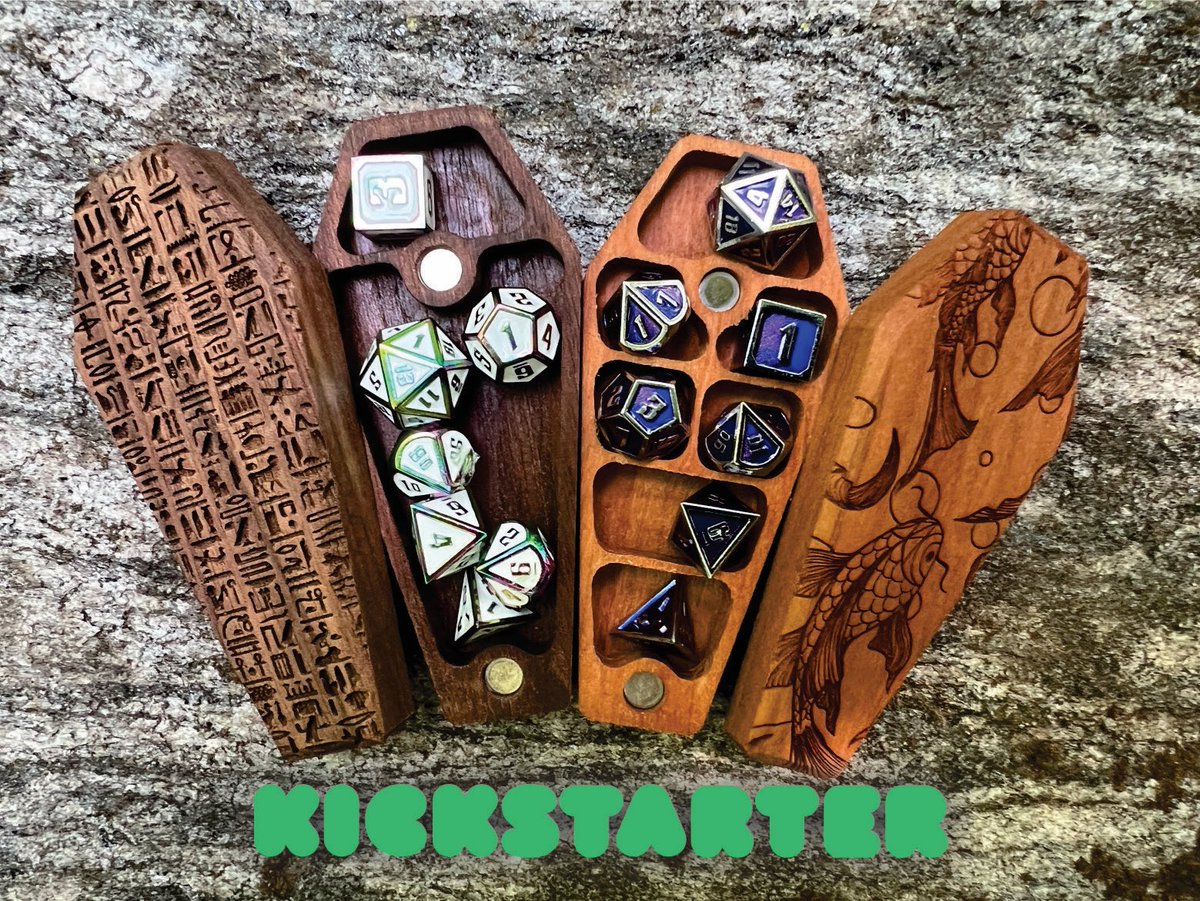 DiceCrypt's tweet photo. Open Crypt or Family style Crypt for you dice of smaller stature? @norsefoundry Gravestone dice
#kickstarter #dicecrypt #crypticcreative #thinksmalluk https://t.co/9KoeS8ugUX