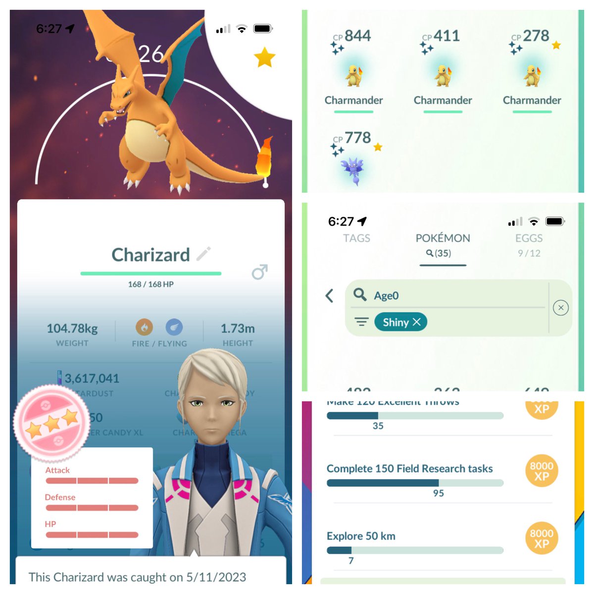 srowold's tweet photo. SO MUCH FUN streaming with @TheGreatGoobah & @k33333s today! Enough candy to max my one Hundo, 34 shinies, a bonus gligar shiny, & great progress on the masterball research! Now itโs time to watch @stlCITYsc play some ball! #PokemonGo #communityday #PogoFam https://t.co/WG4yWl1tF3