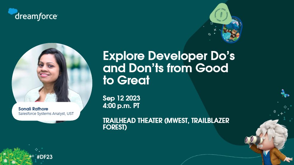 Come along with me and <a href="/shahanuj4u/">ANUJ SHAH☁</a> as we embark on an exciting path to take your #developer journey from Good to Great. 
Catch us at #df23