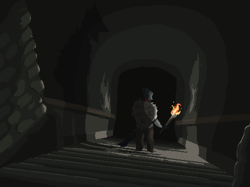 Fergo310's tweet photo. cleaned and colored :) feedback would be greatly appreciated! #pixelart #gamedev #conceptart #aseprite https://t.co/2CMNPVhBX7