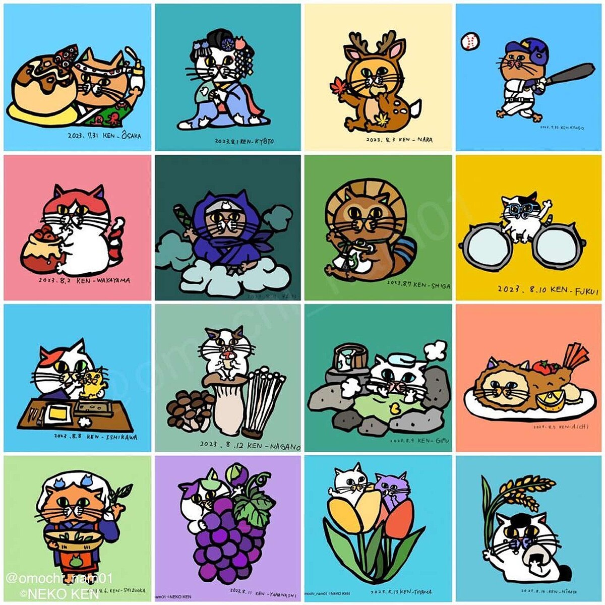 livedoornews's tweet photo. 【🗾🐈】小4男子が描いた「全都道府県ご当地ネコ」可愛すぎて大反響
https://t.co/fjdZyWDjfO

北海道ではじゃかいもを抱えた猫、沖縄ではシーサーに扮した猫と北から南に至るまで猫がずらり。各地の名産品は教科書をもとにしたり、ネットで調べたりして描き上げたという。 https://t.co/cFpjfwm7d7
