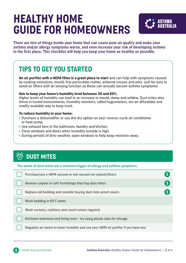 AsthmaAustralia's tweet photo. Whether you're a homeowner or renter- we've got a simple Healthy Homes Guide just for you! It shows how your living space may be impacting your health and, most importantly, what you can do about it. Visit https://t.co/k1YX6KIKh2 #AsthmaWeek https://t.co/kQIIoJvXcF
