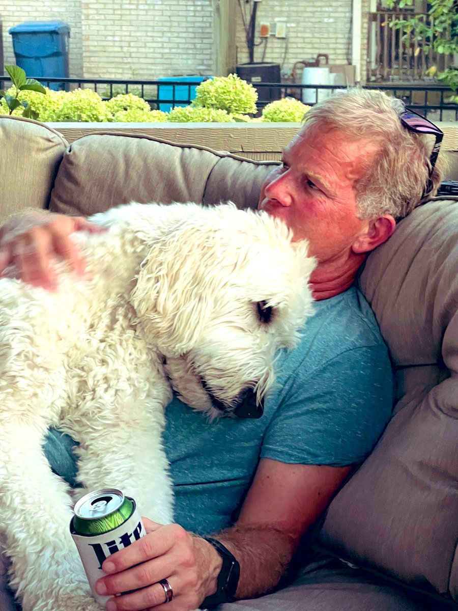 This is my buddy, Jason. I’m making his back feel better!