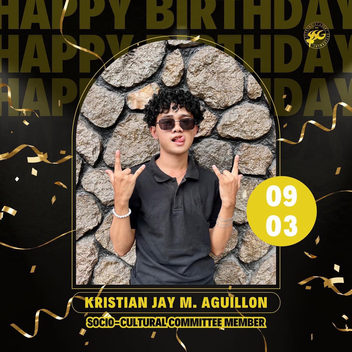 nddu_ssg's tweet photo. Happy birthday to SSG’s Socio-Cultural Committee Member, Kristian!

You serve as a wonderful role model and example to your fellow Maristas. Your SSG Family is in so much pride and honor because of having you. As you enter another year of your existence, https://t.co/5SMD4QvoXl