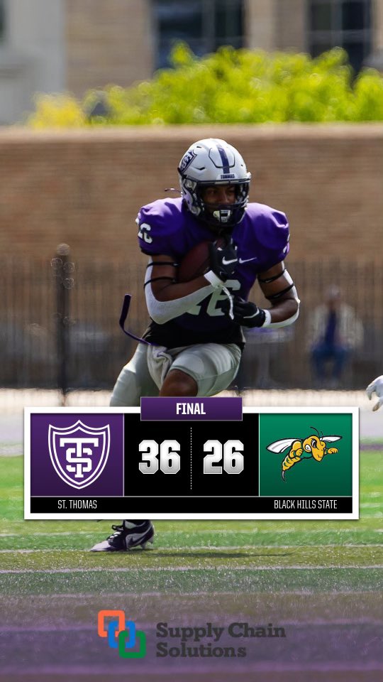 UST_Football's tweet photo. A lot learned on opener v. @BHSUFB
Looking Fwd to 1️⃣➡️2️⃣ #FTITK
#Pa22ion | #Pion23rs | #Leg24y ⚫️⚪️🟣 https://t.co/ohf5m1GISW