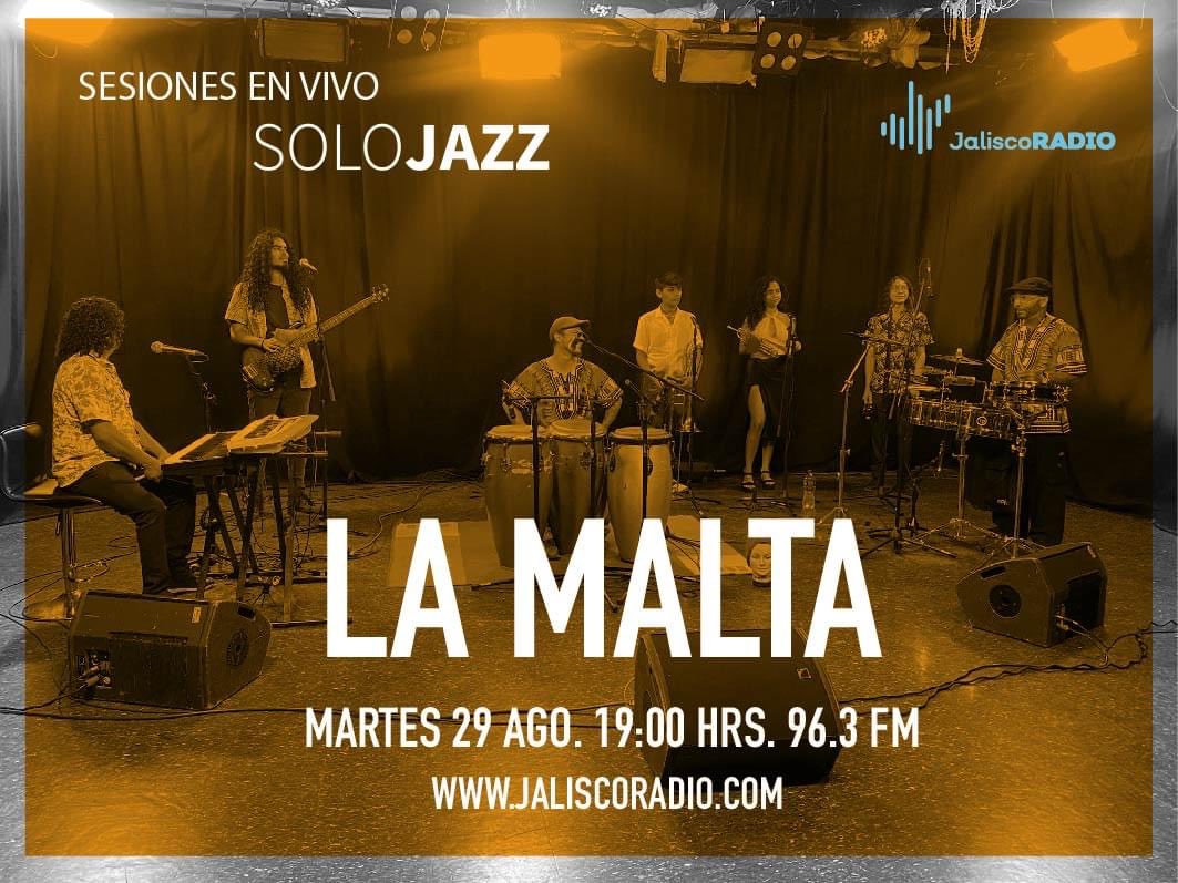 Este martes 29 disfruta la sesión que tuvimos con La Malta, puro sabor latino! 19 hrs. 96.3 FM jaliscoradio.com @Jaliscoradio_ #sesionesenvivo