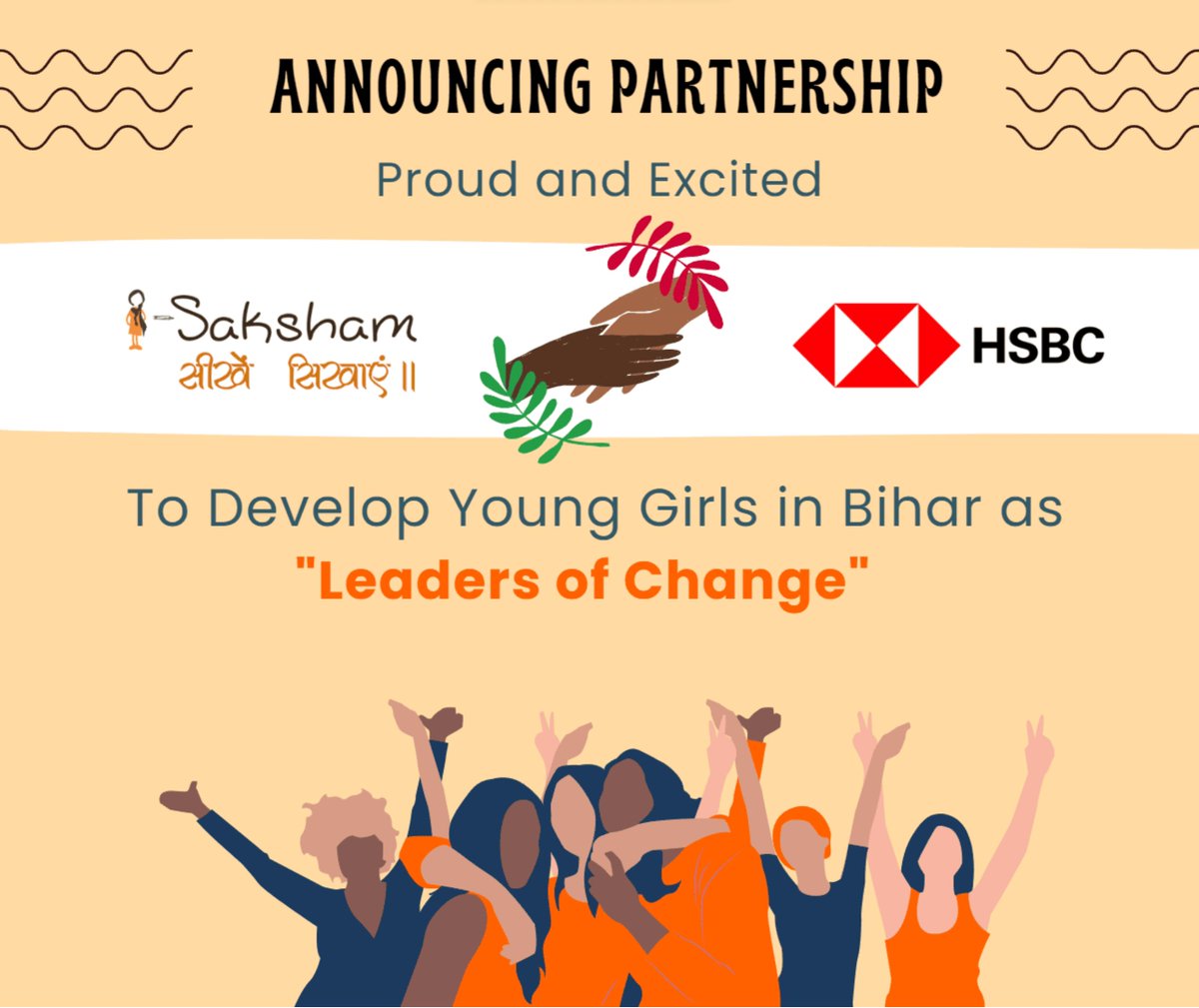 Proud to partner with @HSBC to empower & develop young girls of #Bihar as future 'Leaders of Change' to promote *'Voice & Choice' #CSR partnership would provide them with comprehensive support, break barriers, & be nurtured @AnilAgarwal_Ved @anandmahindra @iSakshamWork @SonuSood