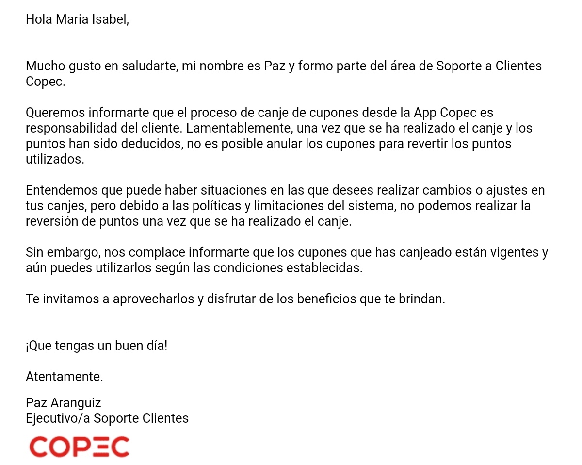 Tengan mucho cuidado cuando canjeen puntos en <a href="/copec_cl/">COPEC</a> yo queria dos baterías y me terminaron cargando seis, cuatro nunca me las entregaron.. Me decian pinche aquí, me descontaron 12mil puntos por 4  sin que yo saber o pedir el canje y ahira es mi responsabilidad, UN ENGAÑO!