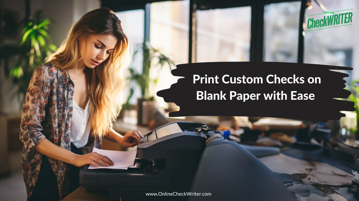 Print checks easily and affordably using blank check paper from OnlineCheckWriter.com.

Learn more:  onlinecheckwriter.com/blank-check-pa…

#BlankCheckPaper #Check