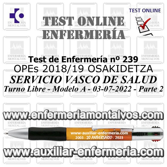 Nuevo Test Online de ENFERMEROS/AS - Examen Osakidetza 03-07-2022 - Parte 2... F5E54F1XMAAfZqh?format=jpg&name=small