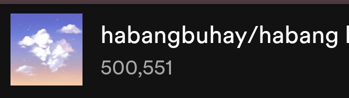 tellayiz17's tweet photo. Habangbuhay/habang buhay has surpassed 500k+ Spotify Stream #DomGuyot #JanineBerdin
๐ https://t.co/BkEoFp1YVQ https://t.co/BLxV20SQLF