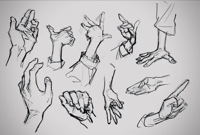 休憩するとやっぱ手描くの多いな 