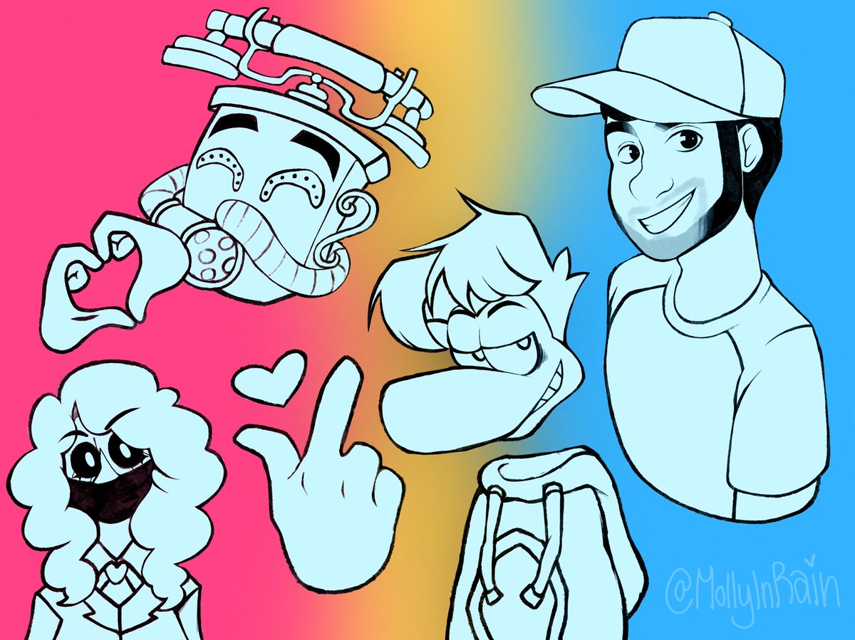 MollyInRain's tweet image. drew the funny as much as I could✨
#CorporateClash #Mouthpiece #Rainmaker #Rayman #sketch #fanart