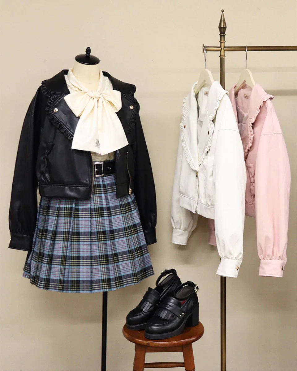 【最終価格】Amavel フリル ライダース ジャケット 黒 ロリータ Amavel on X: 