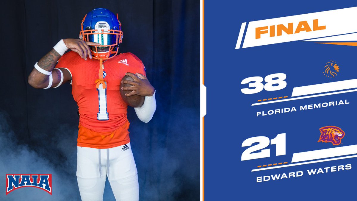 FINAL | BIG CAT CLASSIC

<a href="/FMULionsFB/">FMU Lions Football</a> 38

<a href="/EWU_Athletics/">Edward Waters Athletics</a> 21

George Young with a huge run to seal the deal in the BCC! 

Some make videos, some win football games. 
Checkmate.

#lions #bigcatclassic #floridamemorial #football #naia #ncaa #floridahbcus #duval #bigcatclassic 🦁🏈