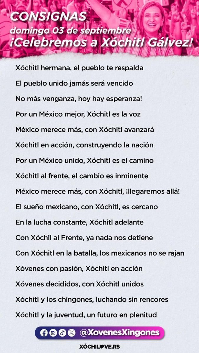 almayucateca1's tweet photo. Dios bendiga a @XochitlGalvez y a todos los ciudadanos que la apoyamos, para lograr hacer de Mexico 🇲🇽 un país tranquilo, en paz, con futuro cierto y sobre todo que se respire libre y Justo.
Esto es para cuidar del futuro de los jóvenes y niños de este país.
#AmoaMexico
#MexicoMereceMas