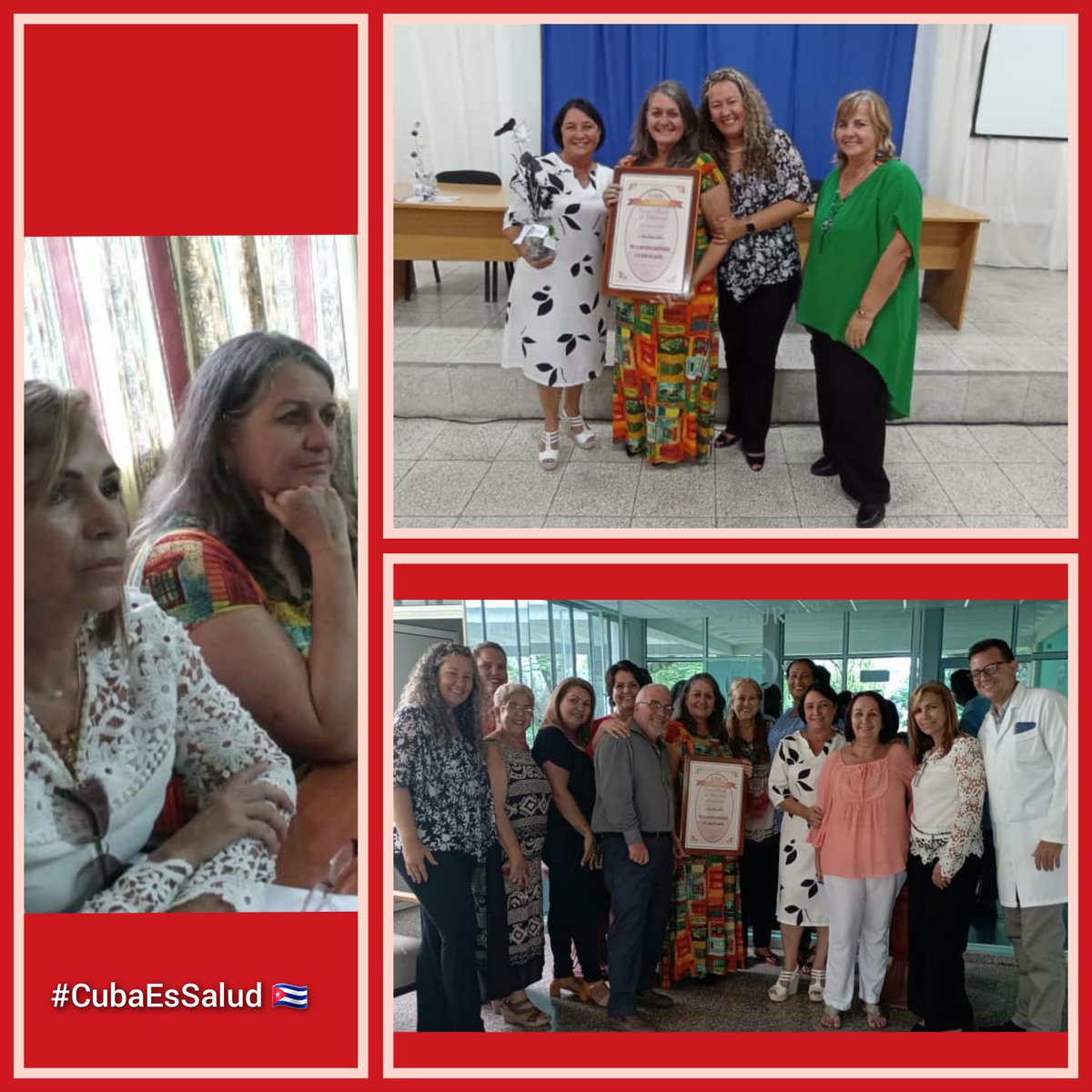 Recibió la Dra.Alexis Bordón Caballero quien por más de 15 años ha contribuido a la formación de jóvenes galenos y el buen desarrollo del Programa de la Medicina Familiar en la Atención Primaria de Salud en nuestra provincia el Premio Enrique Barnet in Memorian 
#CubaPorLaVida 🇨🇺