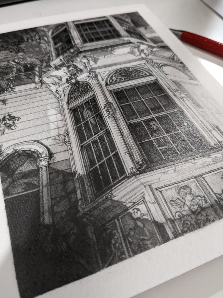 Sometimes it's nice to take a break from painting and work on graphite. It refreshes my mind &amp; allows me to focus on nothing but shades of black &amp; white. This piece has got to be my fav drawing to work on this year &amp; will be included in my solo with <a href="/ThinkspaceArt/">Thinkspace Projects</a> this October.