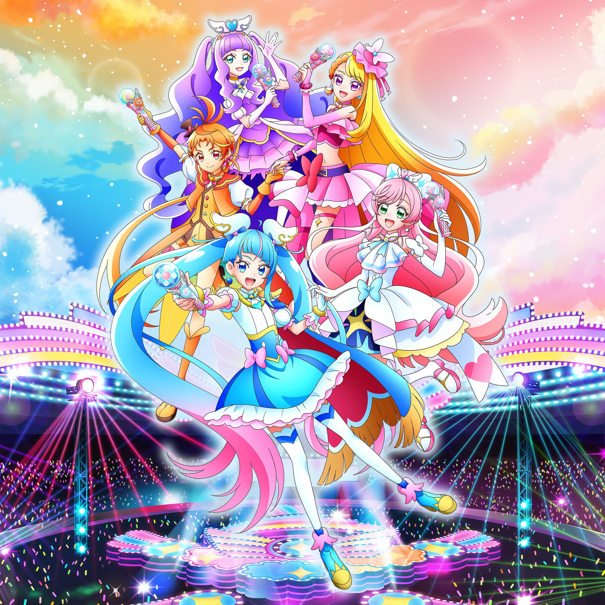 ひろがるスカイプリキュア　感謝祭　キュアプリズム、キュアスカイ　マグネットセット ひろがるスカイ！プリキュア感謝祭 限定 アクリルマグネット