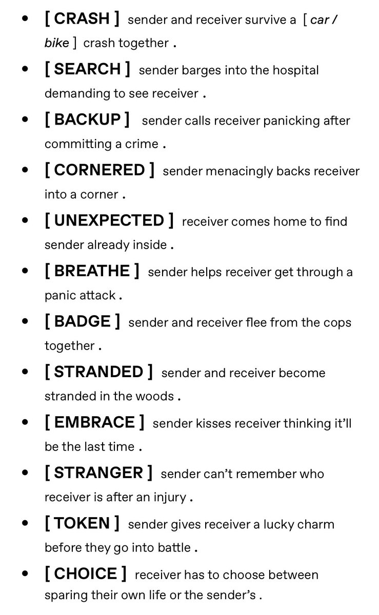 ——‍ ♰ 𝐃𝐈𝐑𝐄 𝐒𝐈𝐓𝐔𝐀𝐓𝐈𝐎𝐍𝐒 - 𝚂𝚃𝙰𝚁𝚃𝙴𝚁 𝙿𝚁𝙾𝙼𝙿𝚃𝚂 : 🩷 for a random starter prompt from Buffy !

↻ to plot and discuss the prompt after you’ve been tagged !