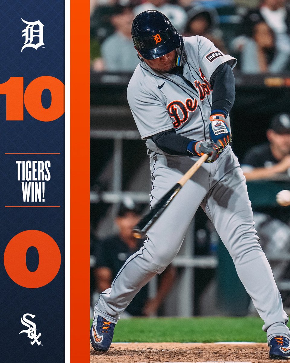 tigers's tweet photo. That's our kinda night. #RepDetroit https://t.co/V9GAeekx18