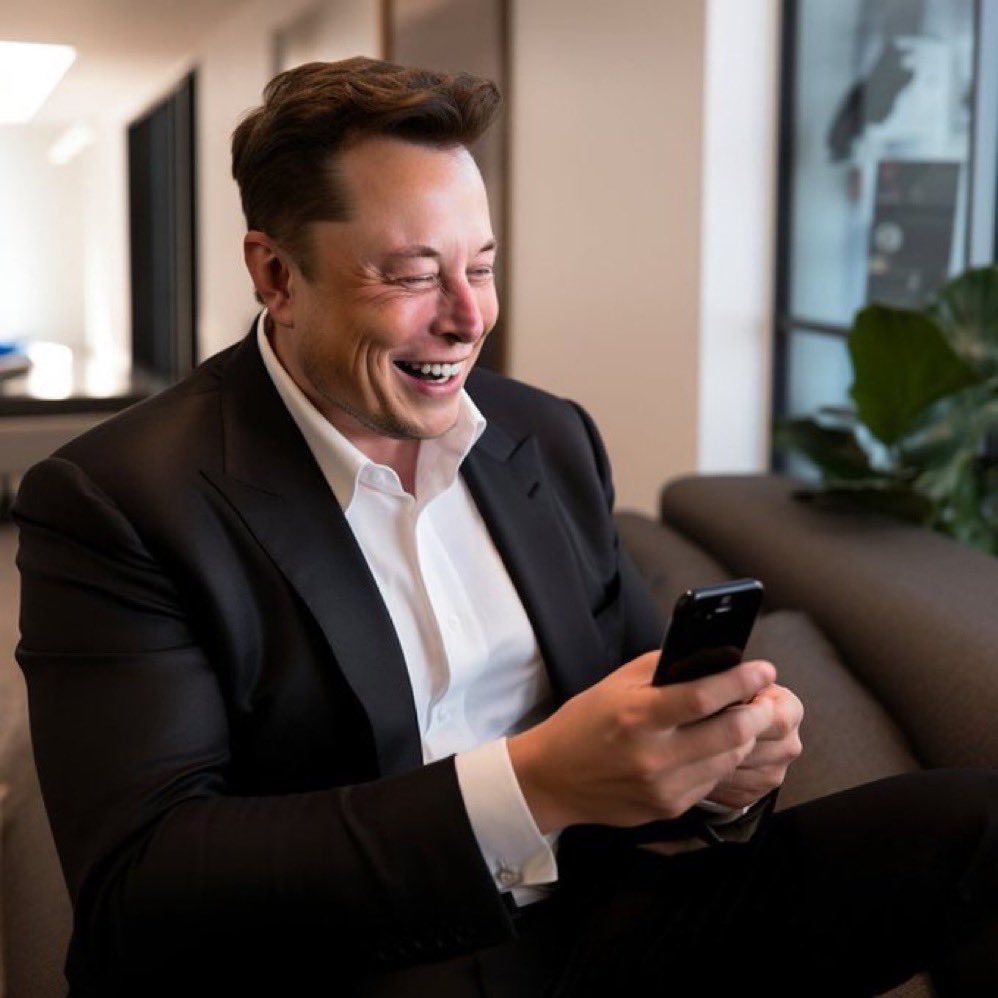 What was Elon Musk (me) laughing at here?
